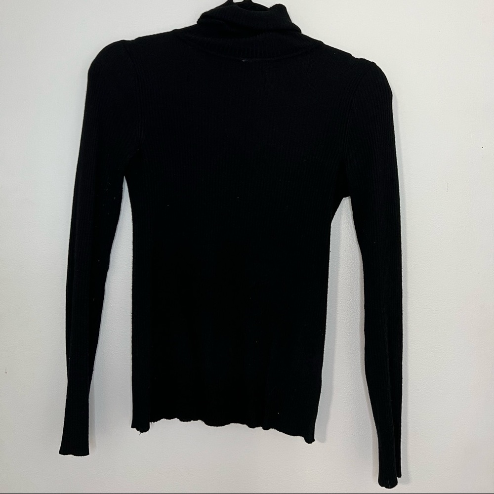 Rib Knit Long Sleeve Turtleneck